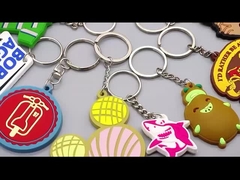 کليدهاي سيليکوني سفارشي 2D 3D لاستيکي Pvc Keychain نرم